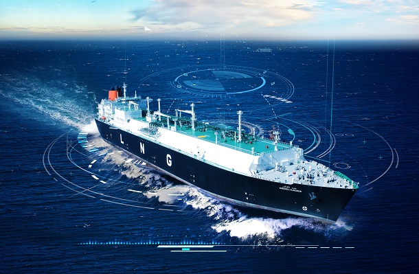 ▲ 한국조선해양 선박 디지털 기술 콘셉트 이미지. <사진=한국조선해양>